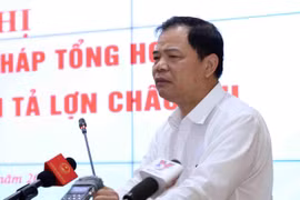 Bộ trưởng Bộ Nông nghiệp và Phát triển nông thôn Nguyến Xuân Cường phát biểu chỉ đạo tại hội nghị. (Ảnh: Vũ Sinh/TTXVN)