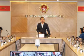 Thứ trưởng Bộ Thông tin và Truyền thông Phạm Đức Long phát biểu chỉ đạo hội nghị. (Nguồn: Bộ Thông tin và Truyền thông)