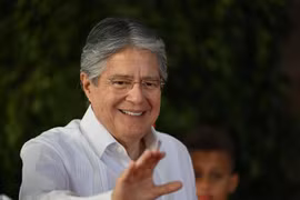 Tổng thống Ecuador Guillermo Lasso dự một sự kiện ở Santo Domingo, ngày 25/3/2023. (Ảnh: AFP/TTXVN)
