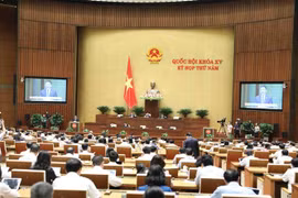 Quang cảnh phiên họp sáng 24/5. (Ảnh: Minh Đức/TTXVN)