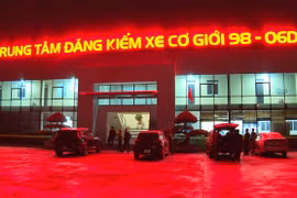 Trung tâm đăng kiểm xe cơ giới 98-06D. (Ảnh: Công an Bắc Giang)