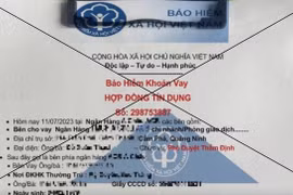 Xuất hiện văn bản giả mạo cơ quan BHXH Hà Nội về bảo hiểm khoản vay