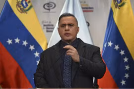 Tổng chưởng lý Tarek William Saab tại Caracas, ngày 9/1. (Nguồn: AFP)