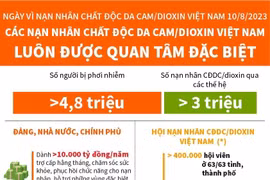 [Infographics] Quan tâm đặc biệt các nạn nhân chất độc da cam/dioxin