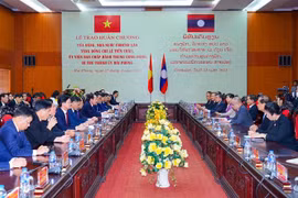 Toàn cảnh buổi làm việc. (Ảnh: Minh Huệ/TTXVN)