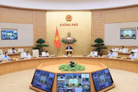 Thủ tướng Phạm Minh Chính chủ trì Phiên họp Chính phủ thường kỳ tháng 6/2023. (Ảnh: Dương Giang/TTXVN)