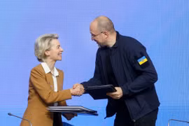 Ukraine đã ký một thỏa thuận với Liên minh châu Âu về việc tham gia Chương trình Thị trường chung EU.(Nguồn: closetheskyoverukraine)