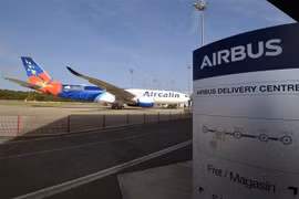 Tại trung tâm chuyển giao máy bay Airbus ở Colomiers, miền Tây Nam Pháp ngày 27/9/2019. (Ảnh: AFP/TTXVN)