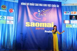 Nguyễn Thị Ánh Tuyết gây ấn tượng trong Vòng Sơ khảo Sao Mai Cộng hòa Séc và các nước lân cận. (Ảnh: Ngọc Mai/Vietnam+)