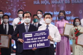 Samsung ủng hộ 40 tỷ đồng cho Quỹ Vaccine phòng, chống COVID-19. (Ảnh: DL)