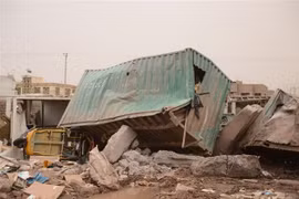 Hiện trường vụ đánh bom tại tỉnh Herat, miền Tây Afghanistan ngày 13/3/2021. (Nguồn: THX/TTXVN) 