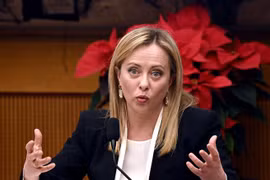 Thủ tướng Italy Giorgia Meloni. (Ảnh: AFP/TTXVN)