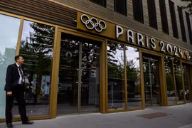 Trụ sở của​ Ủy ban tổ chức Olympic Paris 2024 ở Paris, Pháp, ngày 20/6/2023. (Ảnh: AFP/TTXVN)