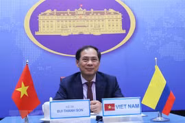 Thứ trưởng Thường trực Bộ Ngoại giao Bùi Thanh Sơn. (Ảnh: Lâm Khánh/TTXVN) 