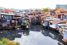 Nhà lụp xụp tại quận 8. (Nguồn: qhkt.hochiminhcity.gov.vn) 