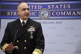 Chỉ huy Bộ Tư lệnh Chiến lược Mỹ, Đô đốc Charles Richard. (Nguồn: washingtontimes.com) 