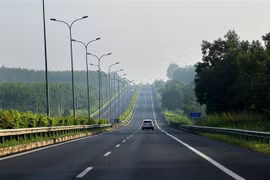Cao tốc Thành phố Hồ Chí Minh-Long Thành-Dầu Giây đoạn qua huyện Thống Nhất. (Ảnh: Hồng Đạt/TTXVN)