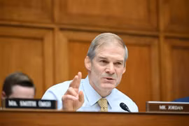 Hạ nghị sỹ Cộng hòa theo đường lối cánh hữu - ông Jim Jordan. (Ảnh: AFP/TTXVN)