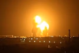 Một căn cứ quân sự của Mỹ tại Iraq trúng rocket phóng từ Iran. (Nguồn: IRNA/TTXVN)