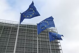 Tòa nhà Ủy ban châu Âu (EC) tại Brussels, Bỉ. (Ảnh: THX/TTXVN)