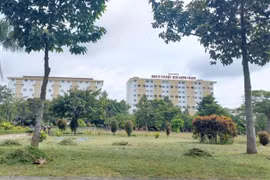 Toàn cảnh một khu nhà ở xã hội ở thị trấn Hiệp Phước, huyện Nhơn Trạch, tỉnh Đồng Nai. (Ảnh: Lê Xuân/TTXVN)