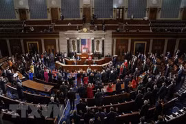 Toàn cảnh một phiên họp Hạ viện Mỹ tại Washington, DC. (Ảnh: AFP/TTXVN) 