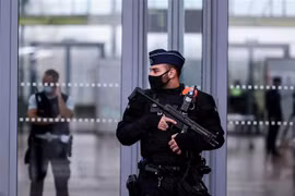 Cảnh sát Bỉ. (Ảnh: AFP/TTXVN) 