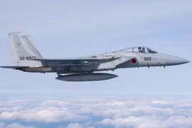 Một chiếc F-15 của Lực lượng phòng vệ trên không Nhật Bản. (Nguồn: Kyodo) 