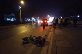 Hiện trường vụ tai nạn. (Nguồn: Báo Nghệ An) 
