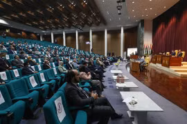 Toàn cảnh một phiên họp Quốc hội Libya tại Sirte. (Ảnh: AFP/TTXVN) 