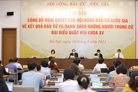 Hình ảnh công bố danh sách trúng cử đại biểu Quốc hội khóa XV