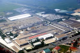 Nhà máy của Công ty Honda Việt Nam tại thành phố Phúc Yên (Vĩnh Phúc). (Ảnh: Danh Lam/TTXVN) 