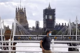 Cảnh vắng vẻ tại London, Anh, do đại dịch COVID-19 ngày 24/8/2020. (Nguồn: AFP/TTXVN) 
