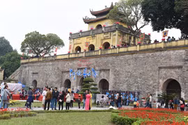 Khu di tích Hoàng thành Thăng Long, Hà Nội. (Ảnh: Nguyễn Văn Cảnh/TTXVN) 