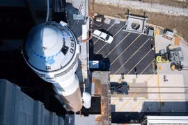 Tàu vũ trụ Starliner tại Trạm vũ trụ Cape Canaveral ở Florida, Mỹ, ngày 18/5/2022. (Ảnh: AFP/TTXVN)