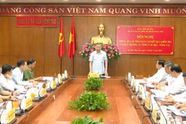 Đại tướng Tô Lâm chủ trì hội nghị. (Nguồn: Báo Pháp luật Thành phố Hồ Chí Minh)