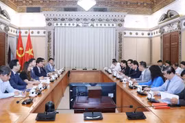 Quang cảnh buổi làm việc. (Ảnh: Xuân Khu/TTXVN) 