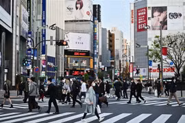Quang cảnh đường phố tại Tokyo, Nhật Bản ngày 7/4/2020 trong bối cảnh dịch COVID-19 lan rộng. (Nguồn: AFP/TTXVN) 