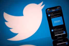 Biểu tượng của mạng xã hội Twitter. (Ảnh: AFP/TTXVN) 