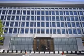 Trụ sở của Ngân hàng Dự trữ liên bang Mỹ (Fed) ở Washington. (Ảnh: Kyodo/TTXVN) 