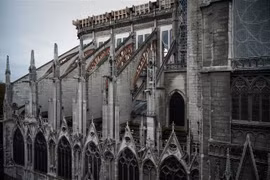 Nhà thờ Đức Bà (Notre-Dame) ở Paris, Pháp, ngày 15/4/2019. (Nguồn: AFP/TTXVN) 