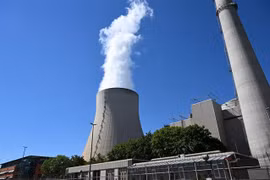 Nhà máy điện hạt nhân Isar tại Essenbach, miền Nam nước Đức, ngày 4/8/2022. (Ảnh: AFP/TTXVN) 