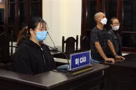 Bị cáo Lê Thị Lành tại phiên tòa. (Ảnh: Thế Duyệt/TTXVN) 