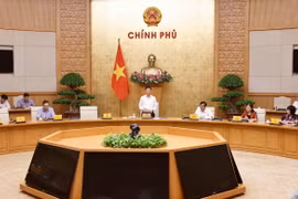 Phó Thủ tướng Lê Thành Long, Chủ tịch Ủy ban Quốc gia về người cao tuổi Việt Nam phát biểu. (Ảnh: Doãn Tấn/TTXVN)