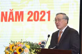Ông Nguyễn Hòa Bình, Ủy viên Bộ Chính trị, Chánh án Tòa án Nhân dân Tối cao. (Ảnh: Thống Nhất/ TTXVN) 