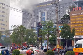 Hiện trường vụ cháy. (Nguồn: TTXVN phát) 