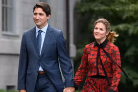Thủ tướng Canada Justin Trudeau và phu nhân Sophie Gregoire Trudeau. (Nguồn: THE CANADIAN PRESS) 