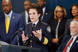 Bà Erika Shields, cảnh sát trưởng thành phố Atlanta. (Nguồn: AP) 