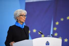Chủ tịch Ngân hàng Trung ương châu Âu (ECB) Christine Lagarde. (Ảnh: THX/TTXVN) 