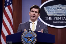 Bộ trưởng Quốc phòng Mỹ Mark Esper. (Ảnh: AFP/TTXVN) 